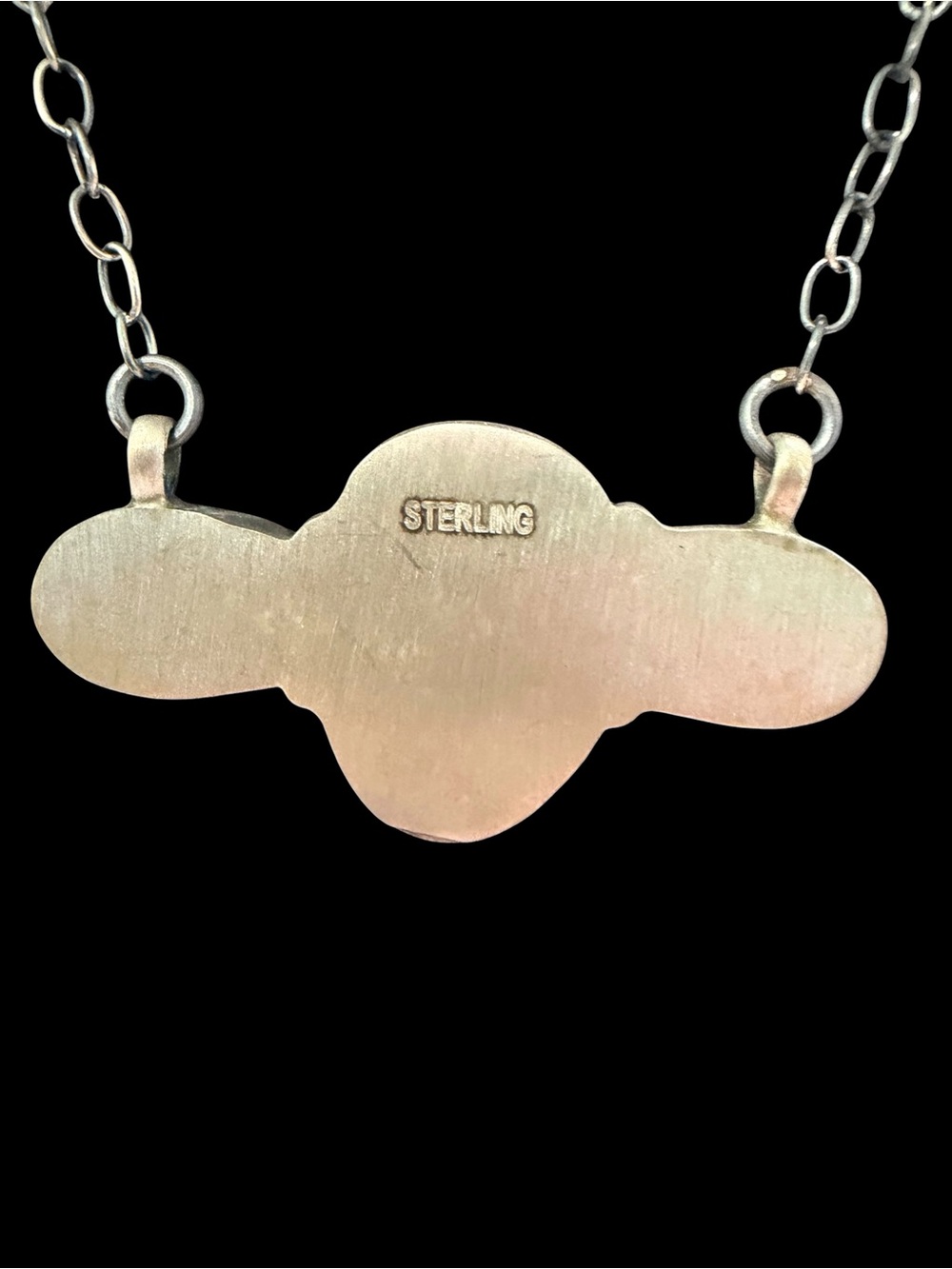 Golden Hills Turquoise Bar Necklace in Matted Solid Sterling Silver - Picture 6 of 9